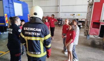 Yoğurtlu İlköğretim Öğrencileri İtfaiye Müdürlüğü’nü Ziyaret Etti