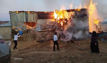 Kelkit’te Ahır Yangını: Hayvanlar Kurtarıldı