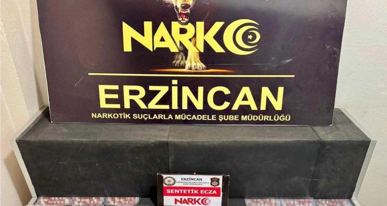 Erzincan’da Narkotik Operasyon: 643 Adet Sentetik Ecza Ele Geçirildi