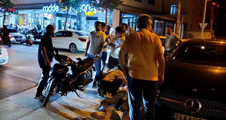 Erzincan’da Trafik Kazası: Otomobil ile Motosiklet Çarpıştı