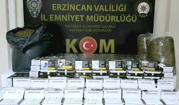 Erzincan’da Kaçak Tütün ve Makaron Operasyonu: 50 Bin Makaron ve 25 Kg Tütün Ele Geçirildi