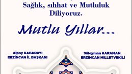 Erzincan Ak Partiden Yeni Yıl Mesajı