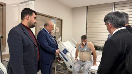 MİLLETVEKİLİ KARAMAN’DAN GAZETECİ İSMAİL SEVEN’E VEFA ZİYARETİ