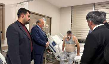 MİLLETVEKİLİ KARAMAN’DAN GAZETECİ İSMAİL SEVEN’E VEFA ZİYARETİ