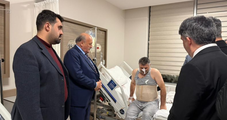 MİLLETVEKİLİ KARAMAN’DAN GAZETECİ İSMAİL SEVEN’E VEFA ZİYARETİ