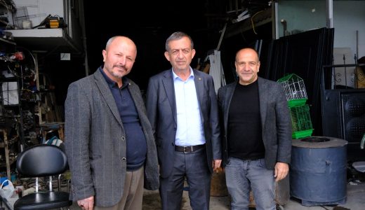 Başkan Ahmet Tanoğlu Keresteciler Sitesi Esnafıyla Bir Araya Geldi